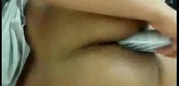  Amateur brazilian whore stuffing a bottle in the ass